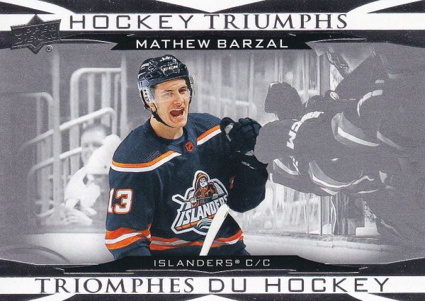 insert karta MATHEW BARZAL 23-24 Tim Hortons Hockey Triumphs číslo HT-13